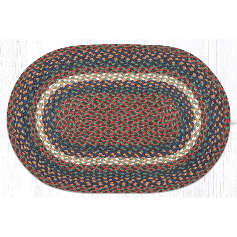EarthRugs Burgundy/Gray Braided Area Rug & Reviews Wayfair